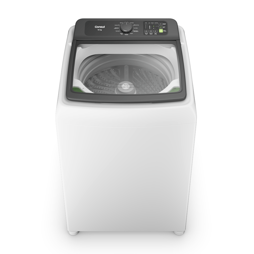 A Lavadora 15kg mais compacta do mercado, lava até seu edredom[5] sem ocupar muito espaço na sua casa.