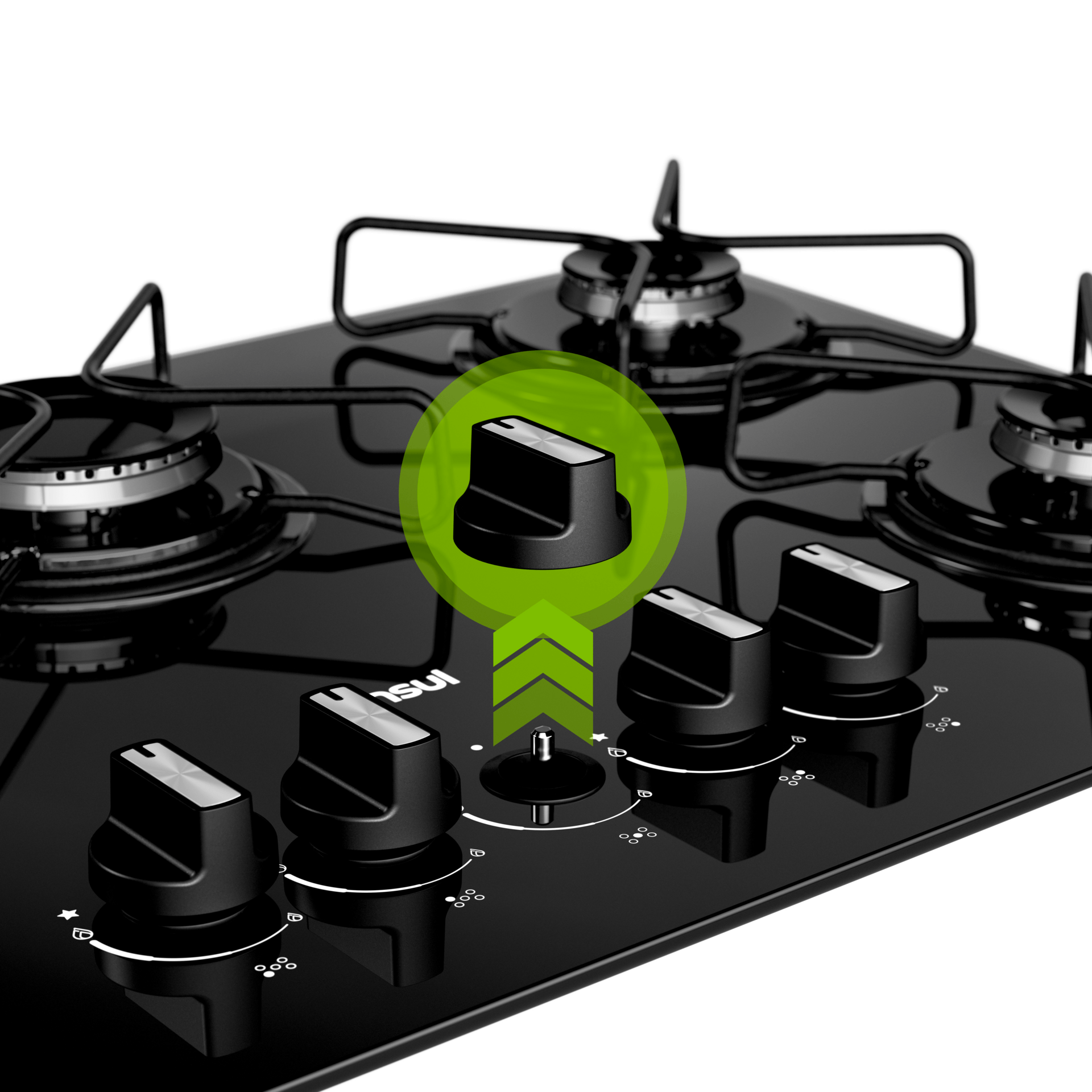 Mais praticidade e modernidade para a sua cozinha. Com botões removíveis e grades individuais, você ganha mais facilidade na hora da limpeza. Além disso, a mesa de vidro temperado deixa sua cozinha ainda mais bonita.