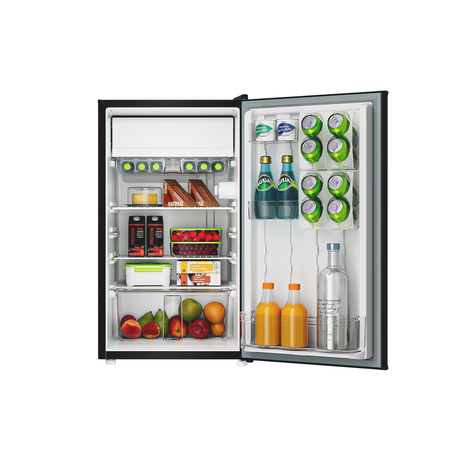 A capacidade interna do Frigobar Consul Retrô possibilita o armazenamento dos seus alimentos e bebidas do seu jeito. Possui gaveta multiuso para manter tudo fresquinho e compartimentos modulares para organizar produtos de diversos formatos e alturas. Perfeito para receber a galera ou para o seu dia a dia.
