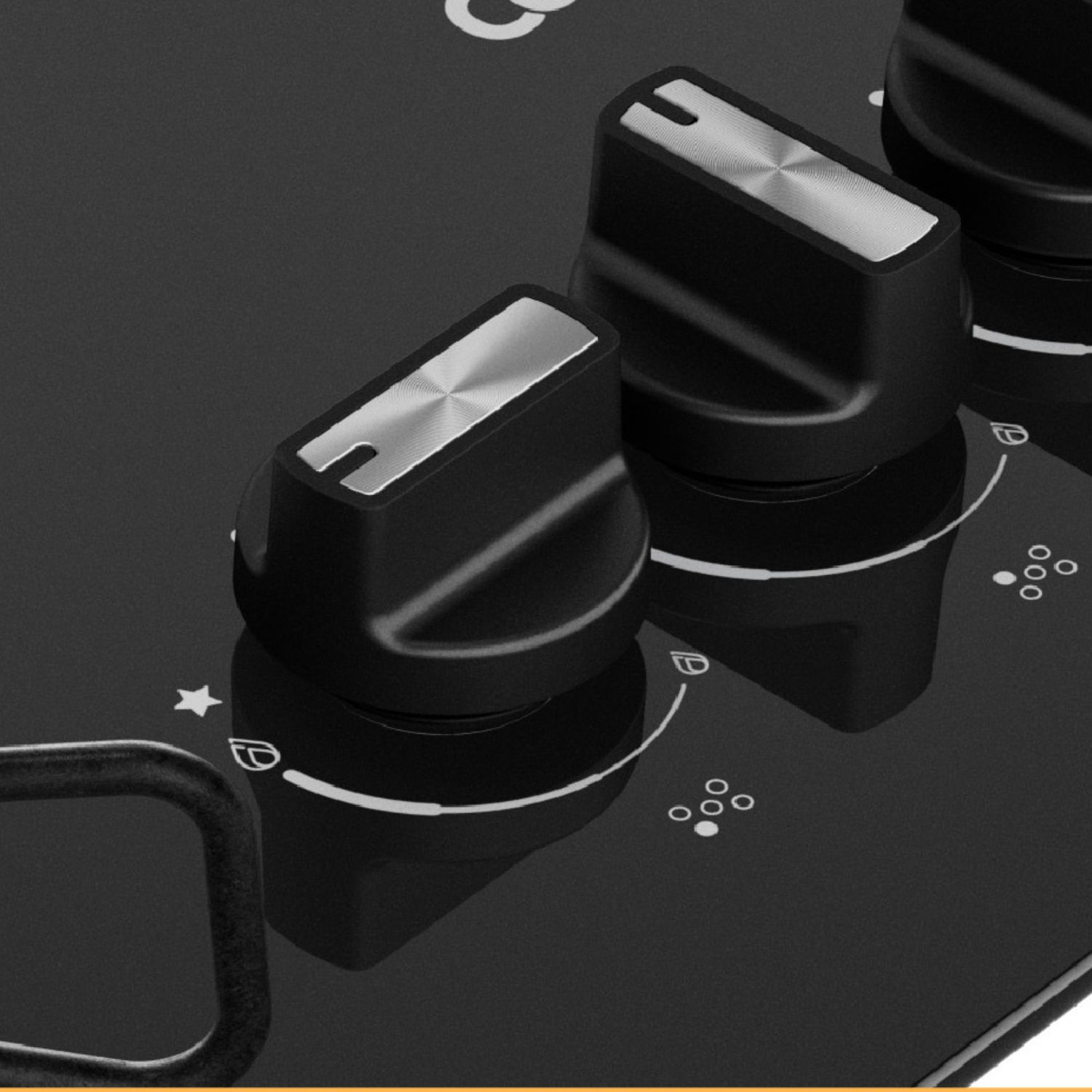 Cooktop com acendimento extra fácil. Basta girar o botão e as chamas se acendem. Assim, sua cozinha fica mais prática no dia a dia.