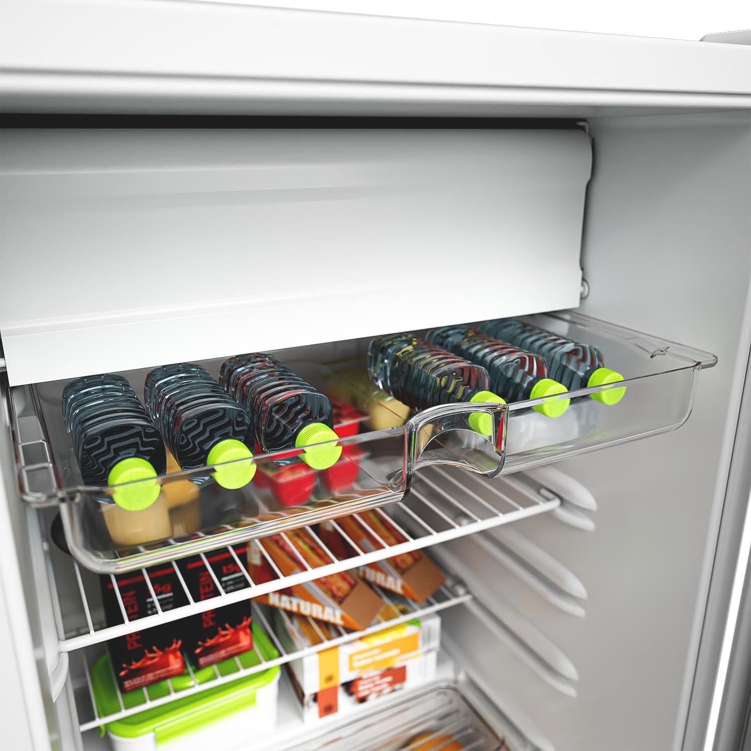 Compartimento que chega a temperaturas ainda mais baixas para bebidas trincando de um jeito extra prático.