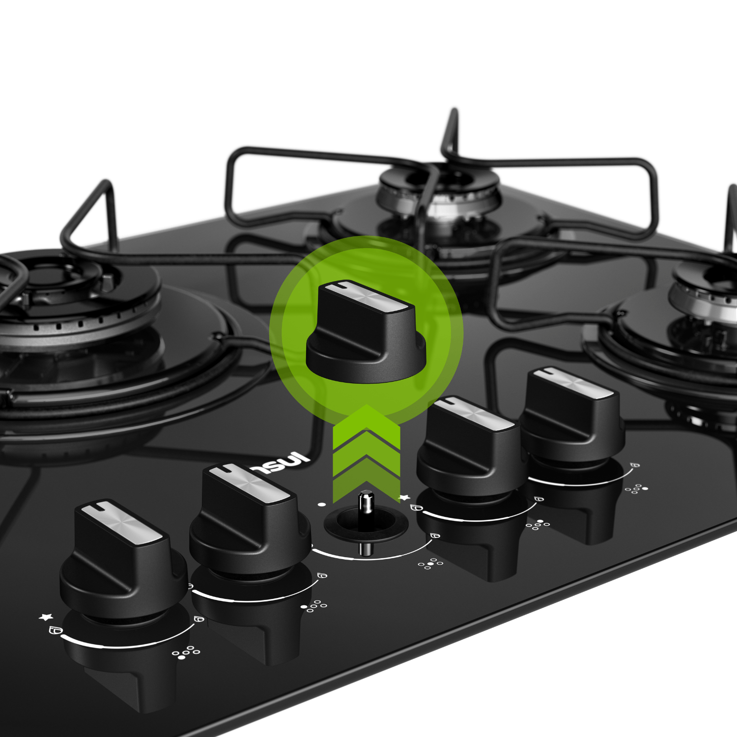Mais praticidade e modernidade para a sua cozinha. Com botões removíveis e grades individuais, você ganha mais facilidade na hora da limpeza. Além disso, a mesa de vidro temperado deixa sua cozinha ainda mais bonita.