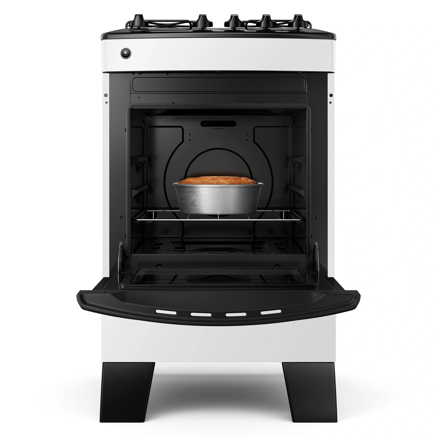 É só colocar no forno que o seu alimento assa por igual. Com a distribuição uniforme das chamas, os alimentos ficam assados sem precisar ficar virando ou escolhendo a parte mais quente do forno.