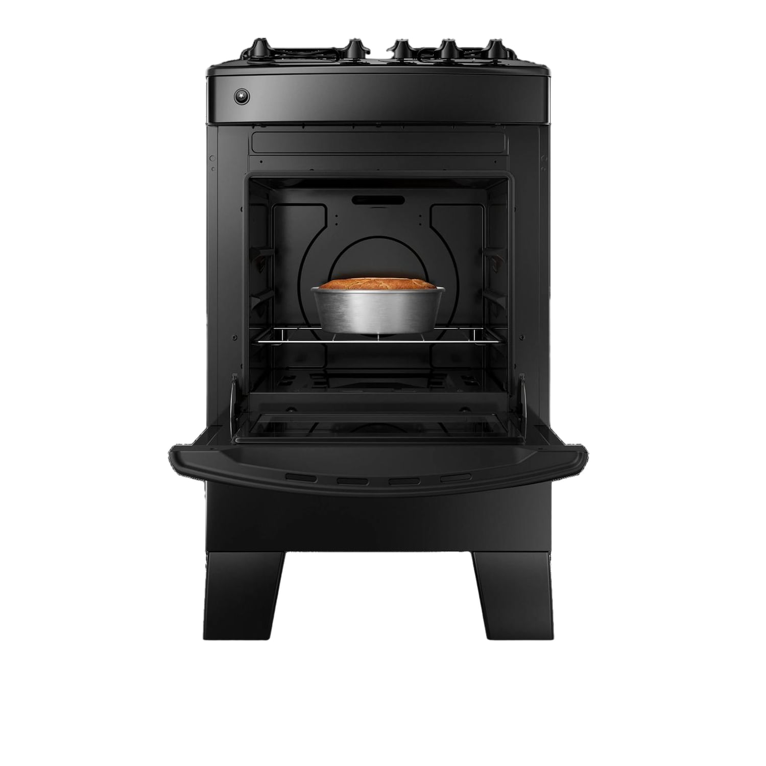 É só colocar no forno que o seu alimento assa por igual. Com a distribuição uniforme das chamas, os alimentos ficam assados sem precisar ficar virando ou escolhendo a parte mais quente do forno.