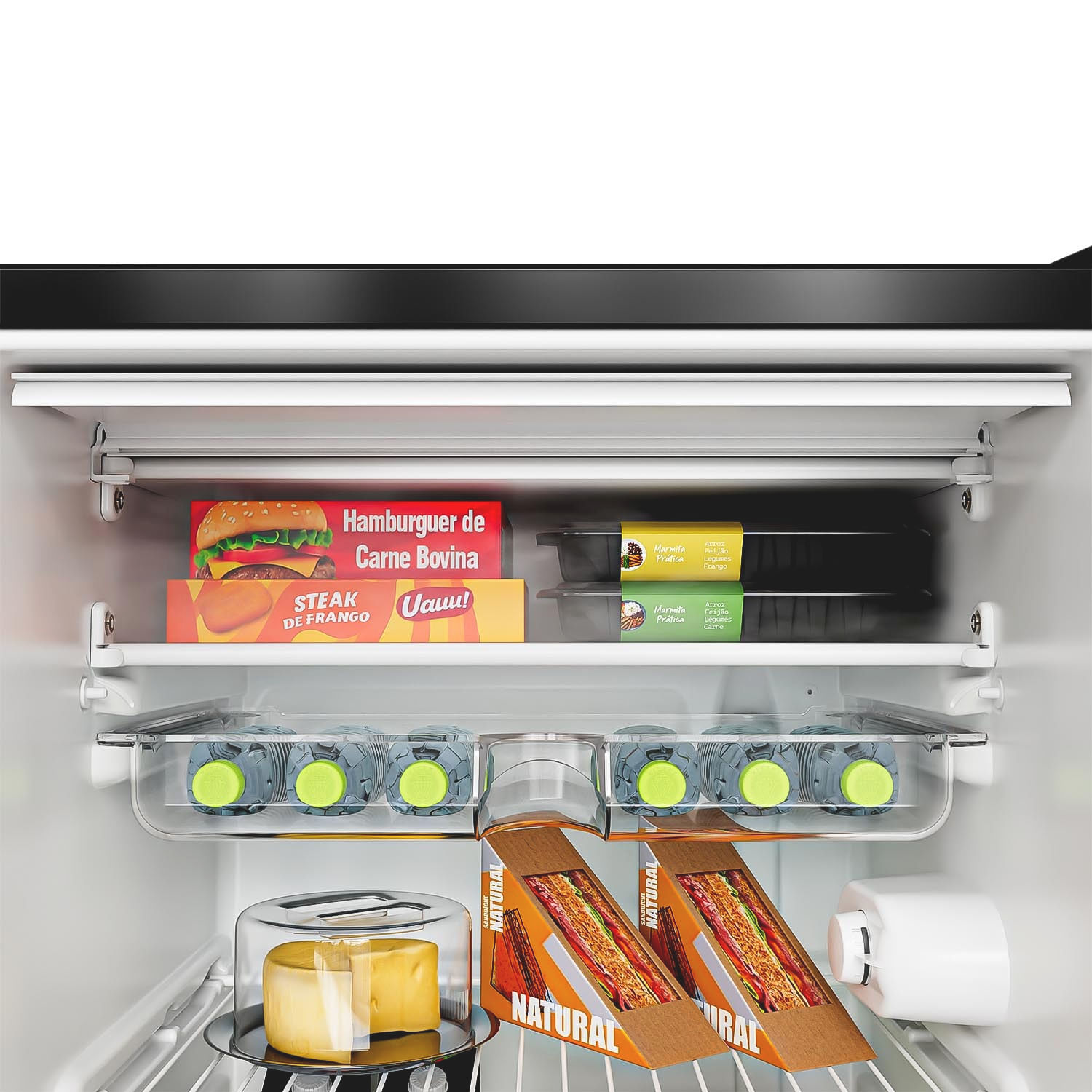 Quando o assunto é gelar, o congelador do Frigobar Consul Retrô faz bonito demais. Seu espaço é ideal para armazenar alimentos que precisam de temperaturas mais baixas. Chegando a -6ºC, permite produzir gelo para o seu dia a dia ou para pequenas reunir os amigos.