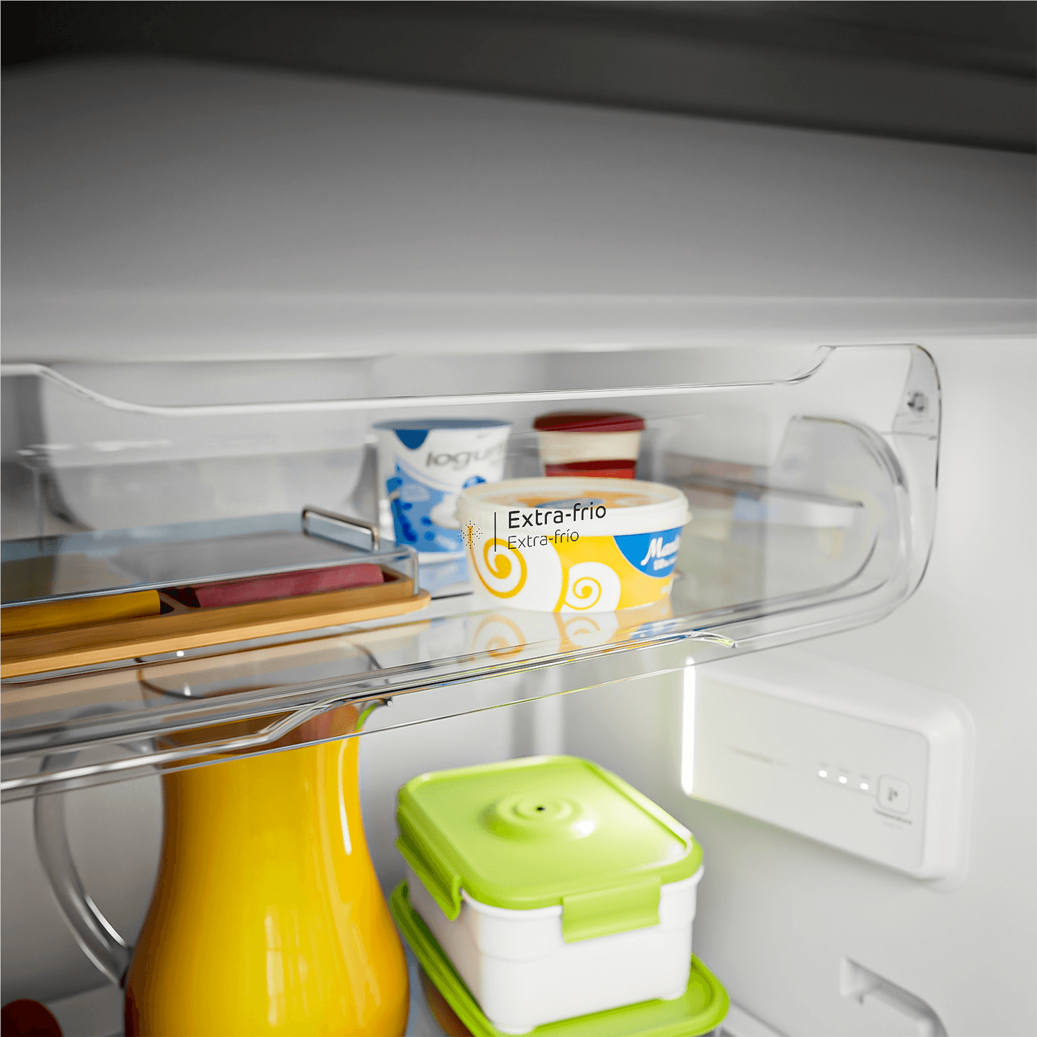 Espaço reservado para guardar alimentos frescos que precisam de maior refrigeração e cuidado, como frios e laticínios.