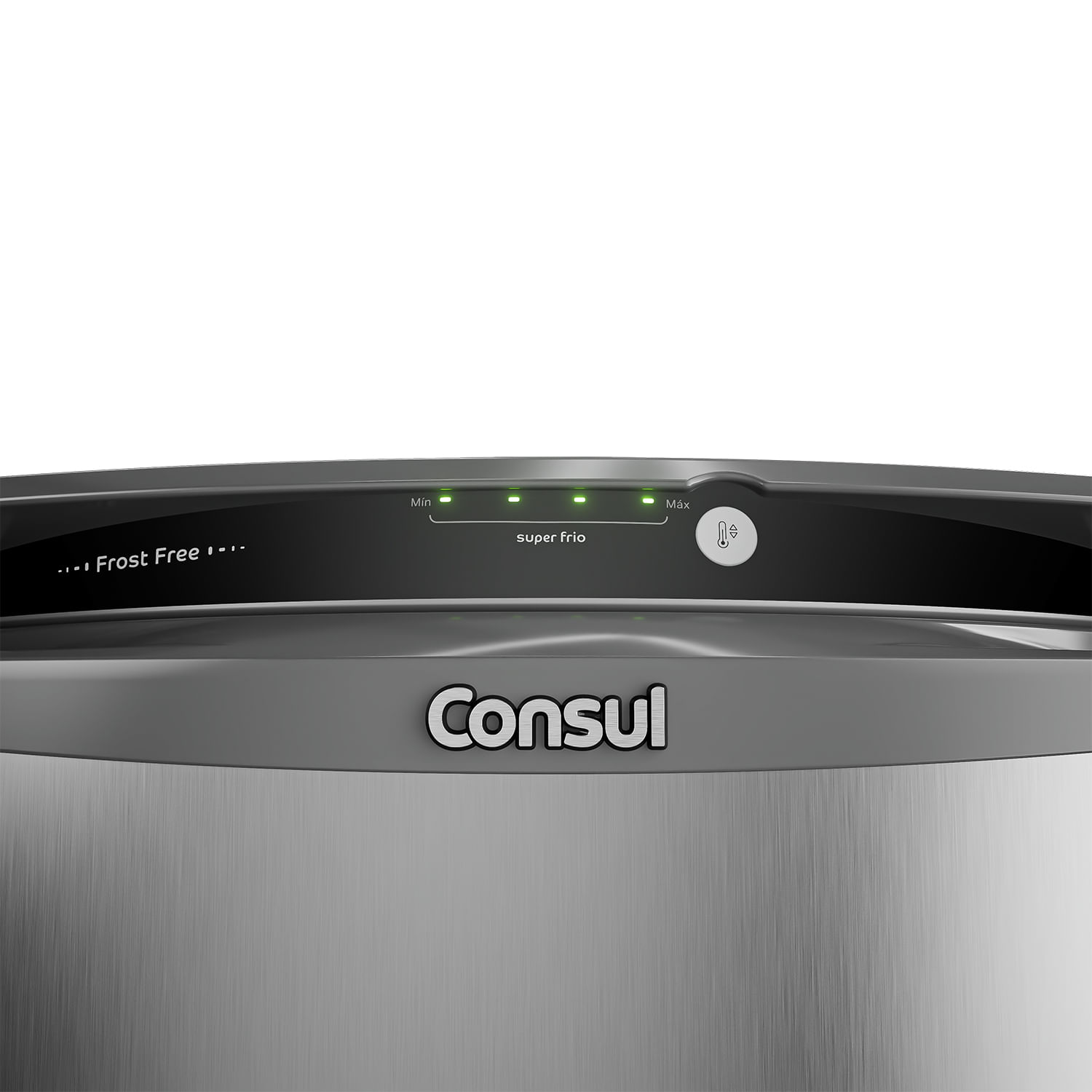 Simples e intuitivo, controle a temperatura da sua geladeira com apenas um botão, sem abrir a porta. São 4 níveis de temperatura e a função Turbo, ideal para quando sua geladeira está bem cheia.