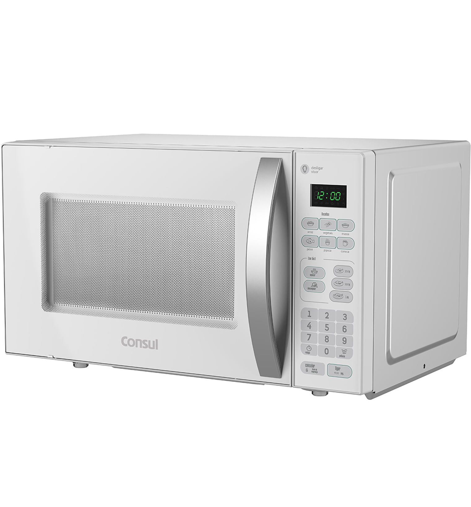 O micro-ondas Consul 20 litros tem design moderno e muita funcionalidade, tudo pensado para tornar sua rotina na cozinha mais prática e fácil. E mais, seu acabamento em inox espelhado é elegante e o painel digital LED intuitivo.
