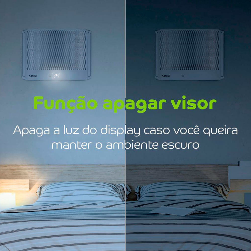 Display digital desaparece para manter o ambiente totalmente escuro quando quiser.