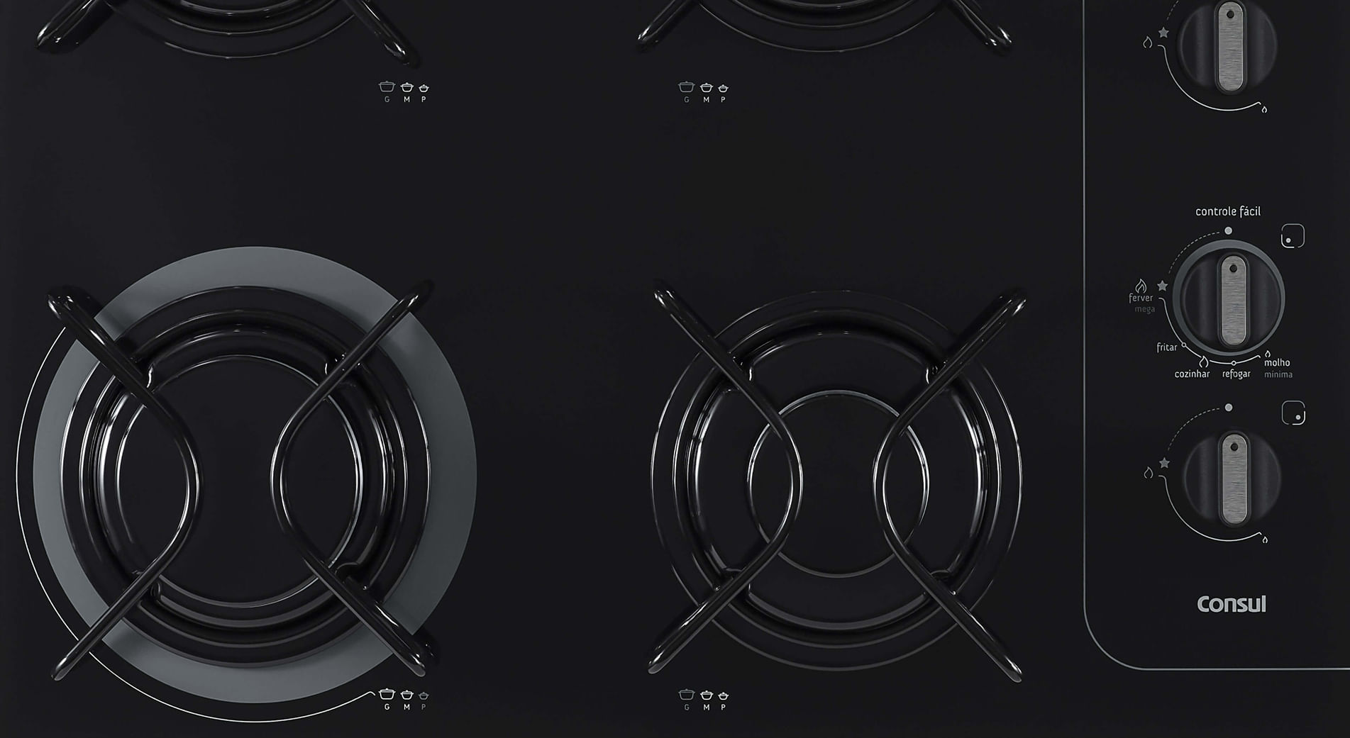 Os discos dos queimadores são esmaltados, sendo mais resistentes do que discos de apoio em aço inox. É mais durabilidade para o seu produto.