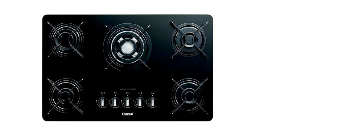 As grades são individuais para cada boca, esmaltadas e de fácil remoção. Assim é bem mais fácil fazer a limpeza delas e do seu Cooktop.