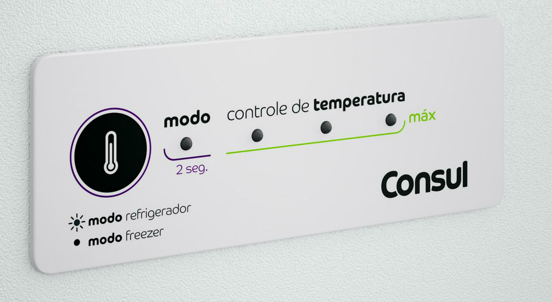 Programe a temperatura desejada em apenas um toque e escolha entre os modos freezer ou refrigerador, de acordo com a sua necessidade.