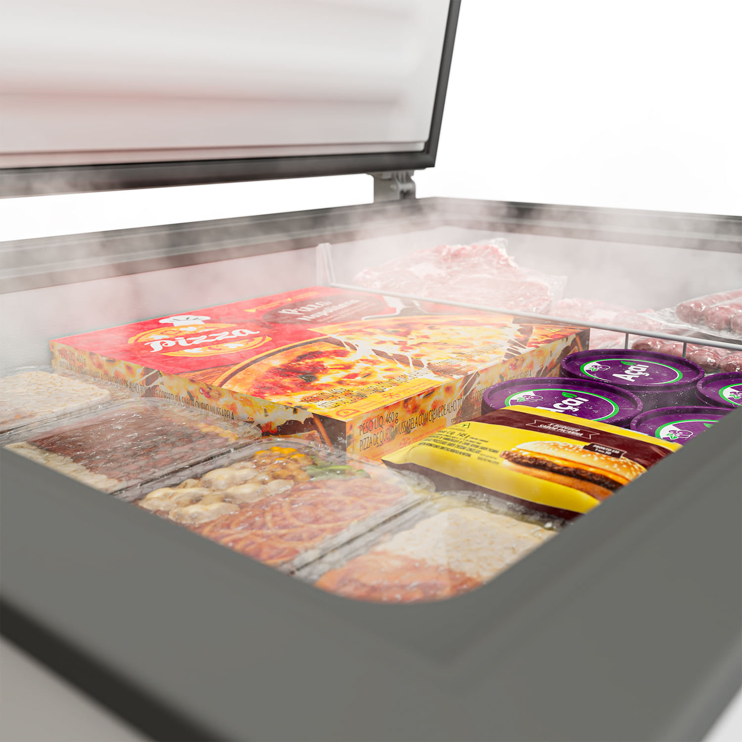 Ideal para quando você precisa gelar os alimentos com rapidez! A Função Super Frio[2] acelera o resfriamento do freezer, fazendo com que os itens recém-colocados alcancem temperaturas mais baixas em menos tempo.