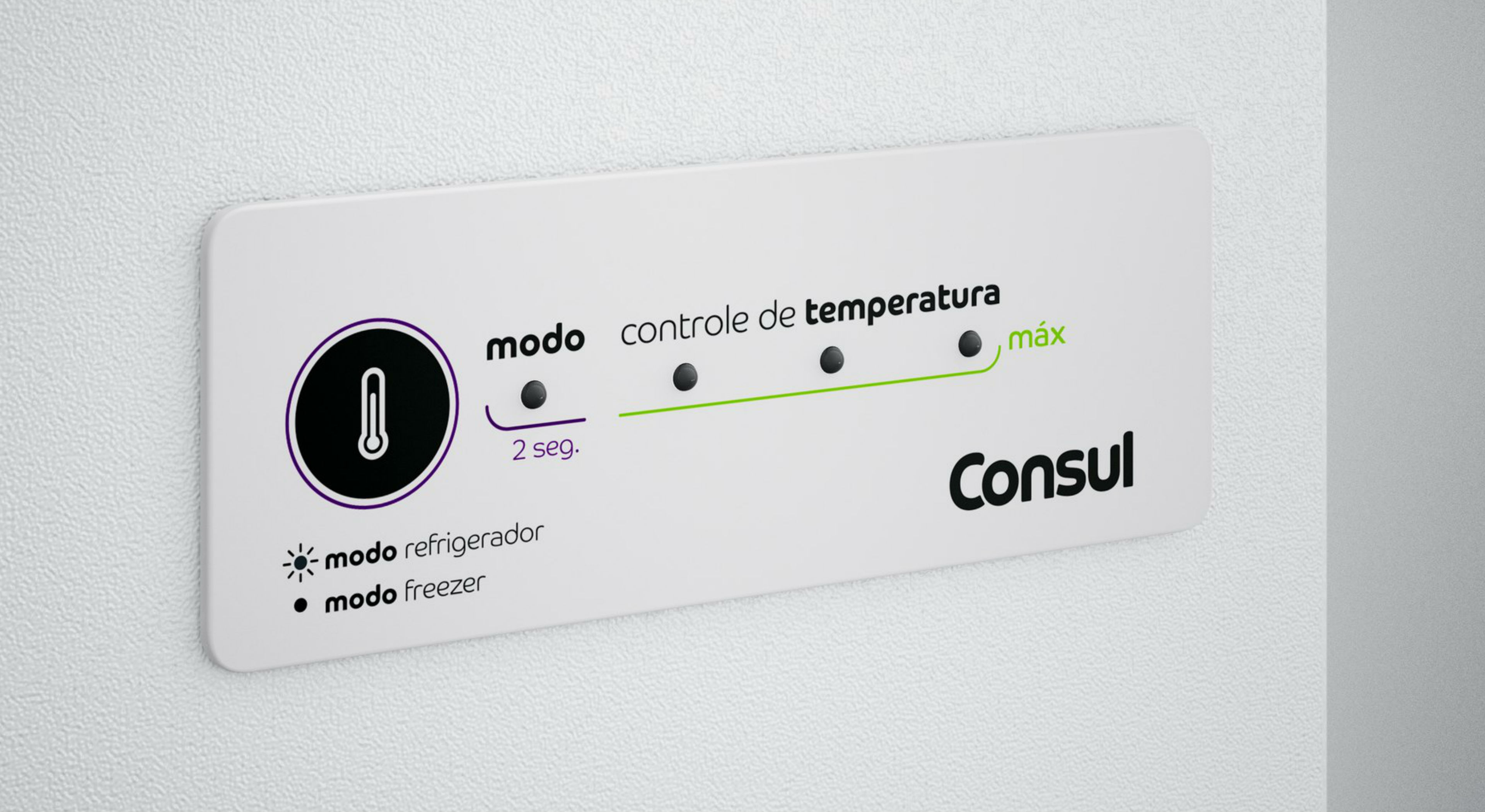 Programe a temperatura desejada em apenas um toque e escolha entre os modos freezer ou refrigerador, de acordo com a sua necessidade.