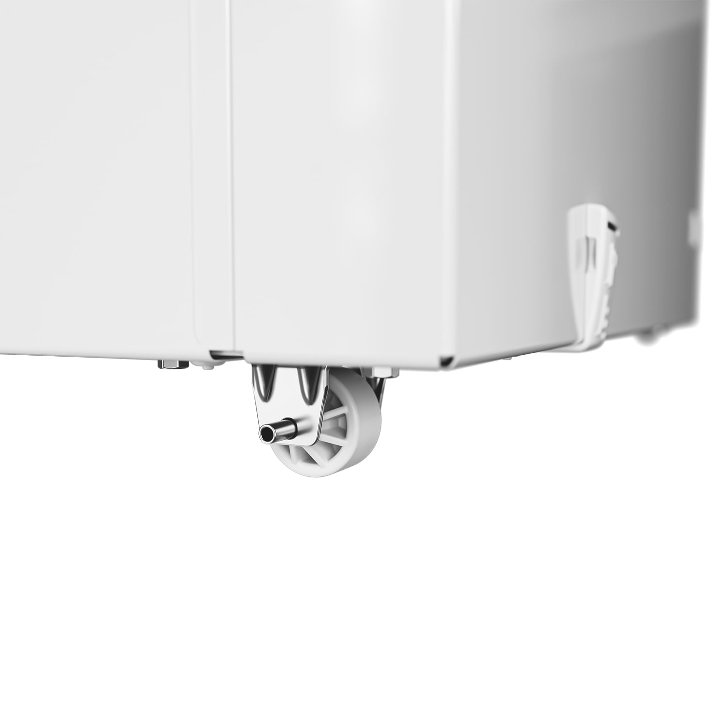 O freezer que se adapta ao seu espaço! As rodinhas e pés reguláveis possibilitam a você movimentar o seu freezer como e onde achar melhor, além de facilitar na hora da limpeza.