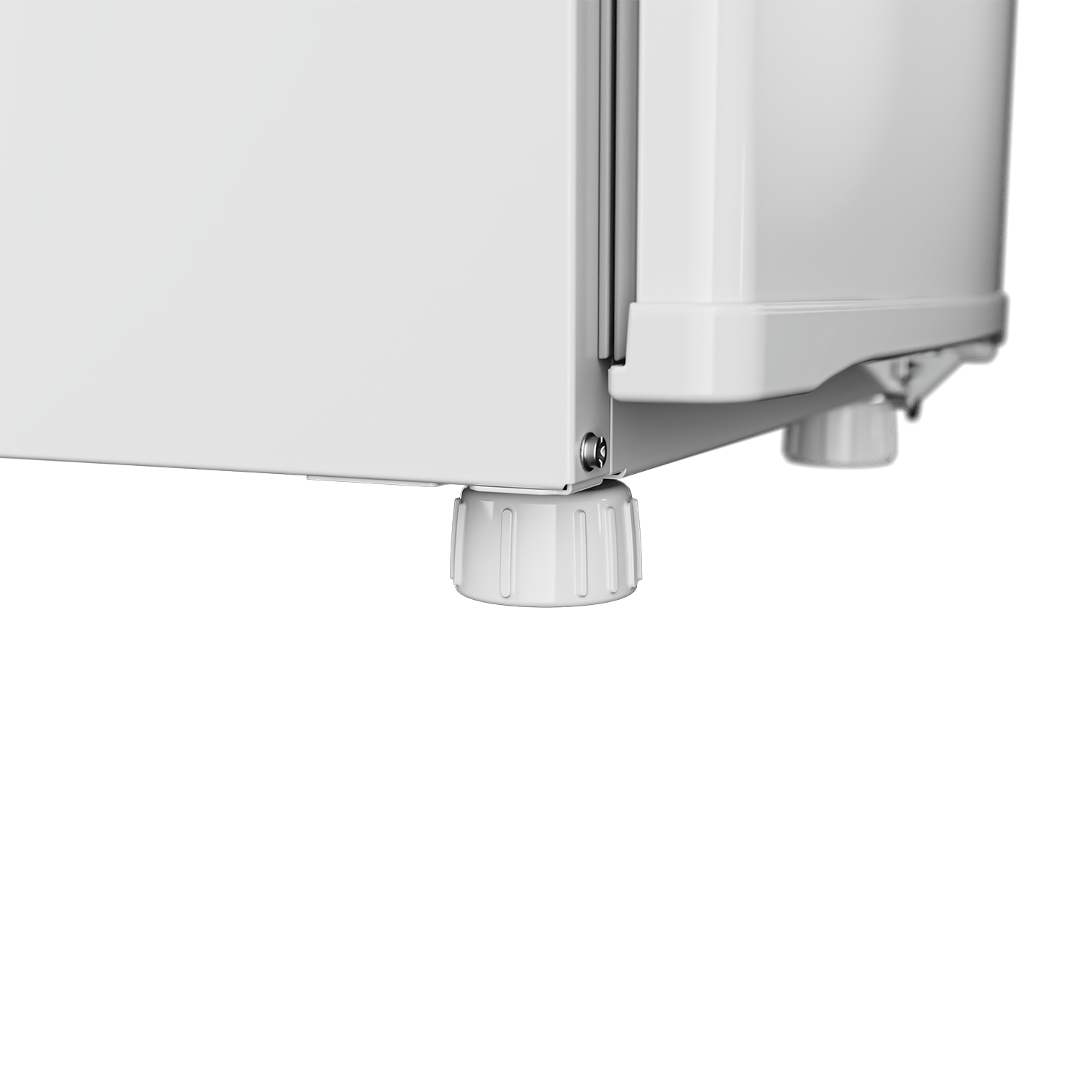 O freezer que se adapta ao seu espaço! Instale e acomode seu freezer de forma prática, basta girar os pés até tocarem o chão. Fácil, né?