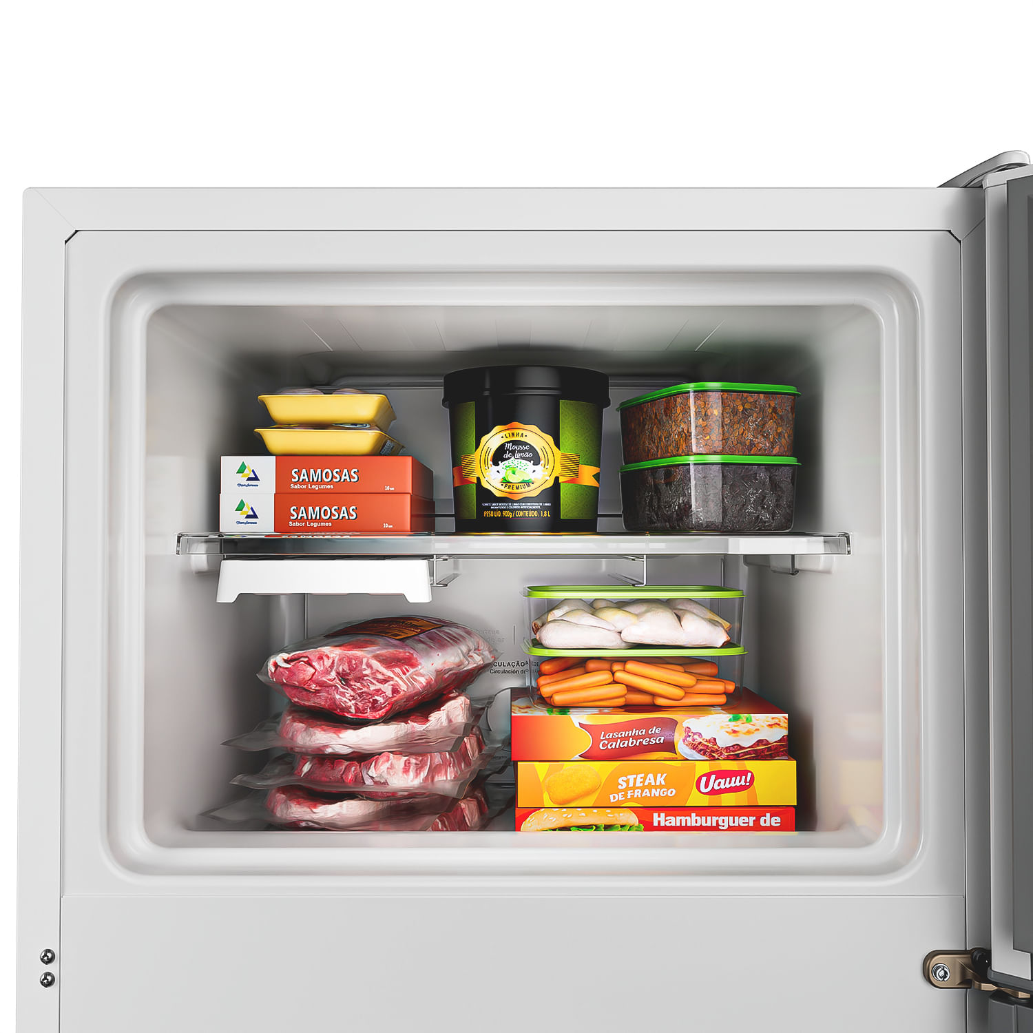 Um freezer do tamanho que você precisa: chega de malabarismo para organizar seus congelados.
