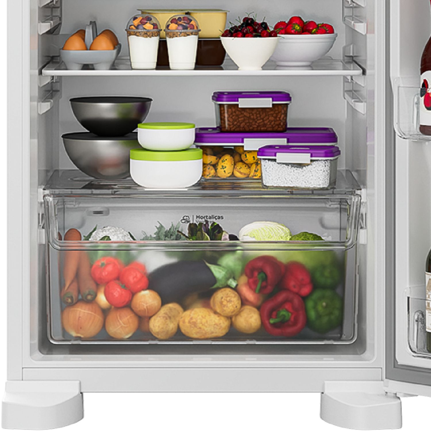 Deixe os seus alimentos frescos e delicados bem-organizados e fáceis de encontrar.