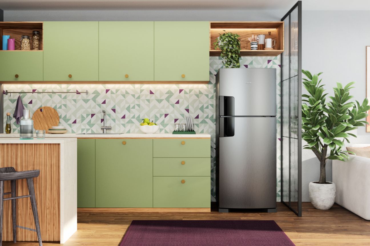Sua geladeira com eficiência energética comprovada que economiza até 20% de energia elétrica no ano.[1]