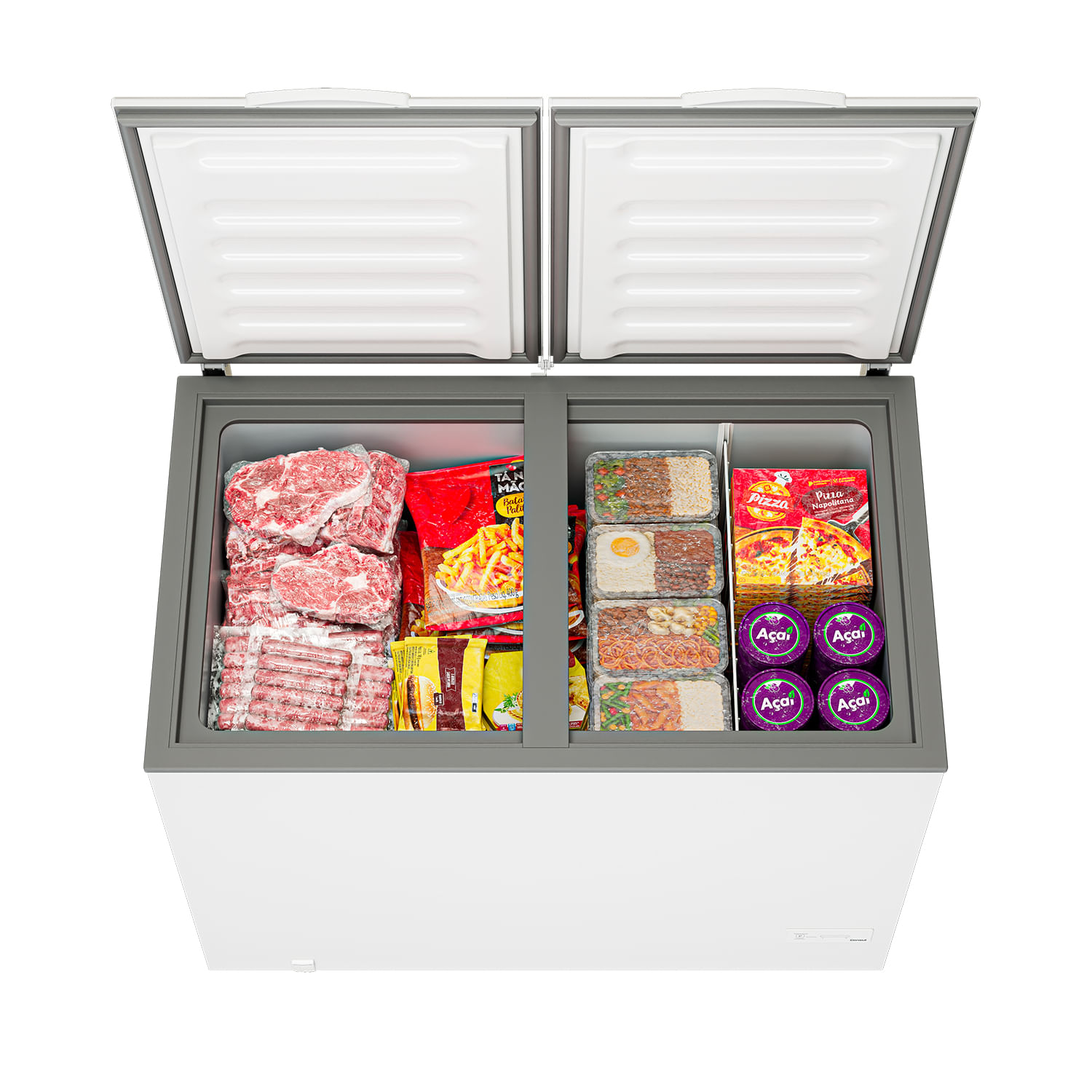 Ideal para quando você precisa gelar os alimentos com rapidez! A Função Super Frio[2] acelera o resfriamento do freezer, fazendo com que os itens recém-colocados alcancem temperaturas mais baixas em menos tempo.