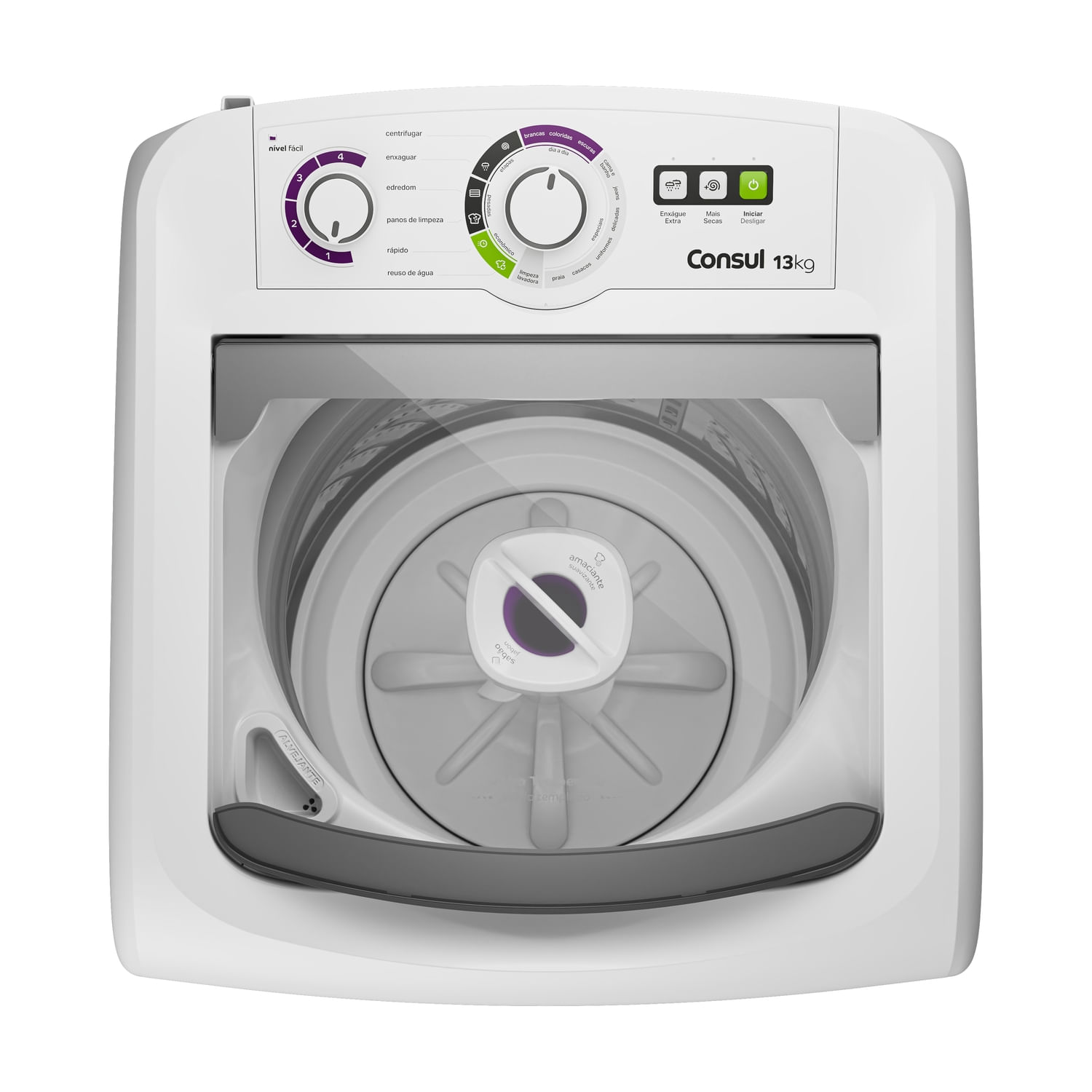 Reutilize a água da lavagem das roupas para limpar a casa. Com esse ciclo, você reaproveita até 40L[6] para deixar a casa brilhando e ainda economiza os recursos do planeta.