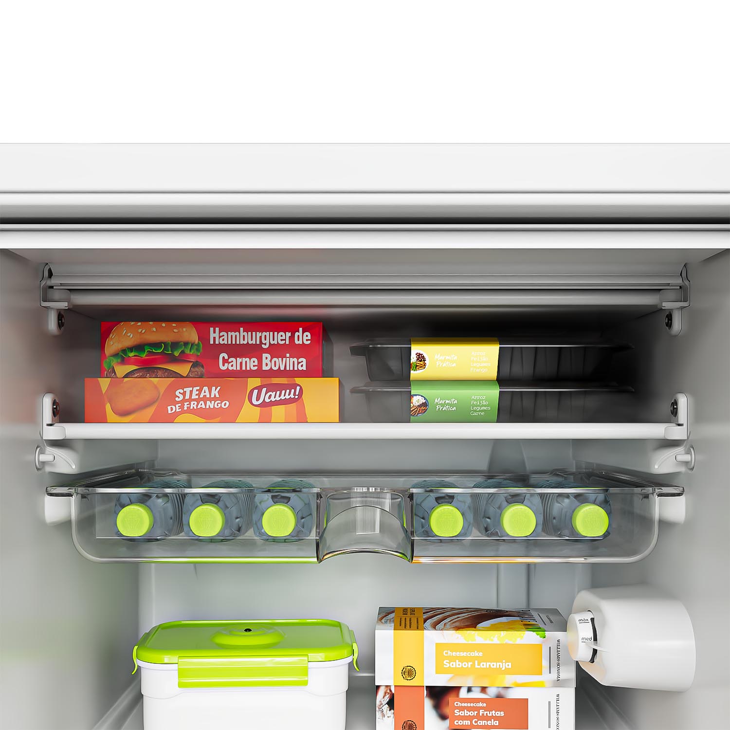 Espaço ideal para armazenar alimentos que precisam de temperaturas mais baixas. Chegando a -6ºC, permite produzir gelo para o seu dia a dia ou para para reunir os amigos.