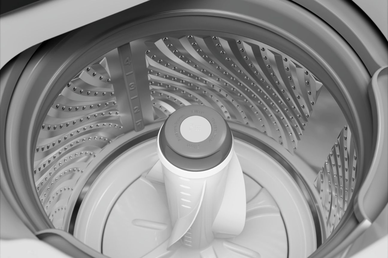 Lavadora com Cesto Inox: moderna por fora e por dentro.