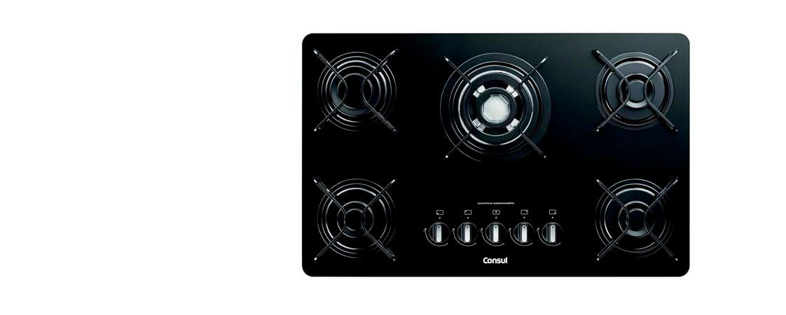Os botões do Cooktop são removíveis, facilitando seu trabalho na hora de limpar.