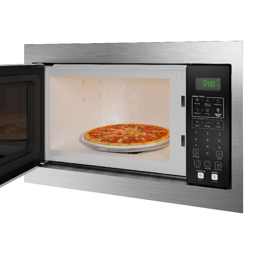 As dimensões internas deste micro-ondas são adequadas para vários tamanhos de prato. A capacidade interna somada à versatilidade das funções permite cozinhar mais e melhor.