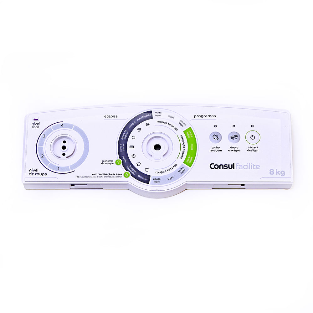 Painel De Controle Decorativo Para Máquina De Lavar Consul - W10703205 W10703205