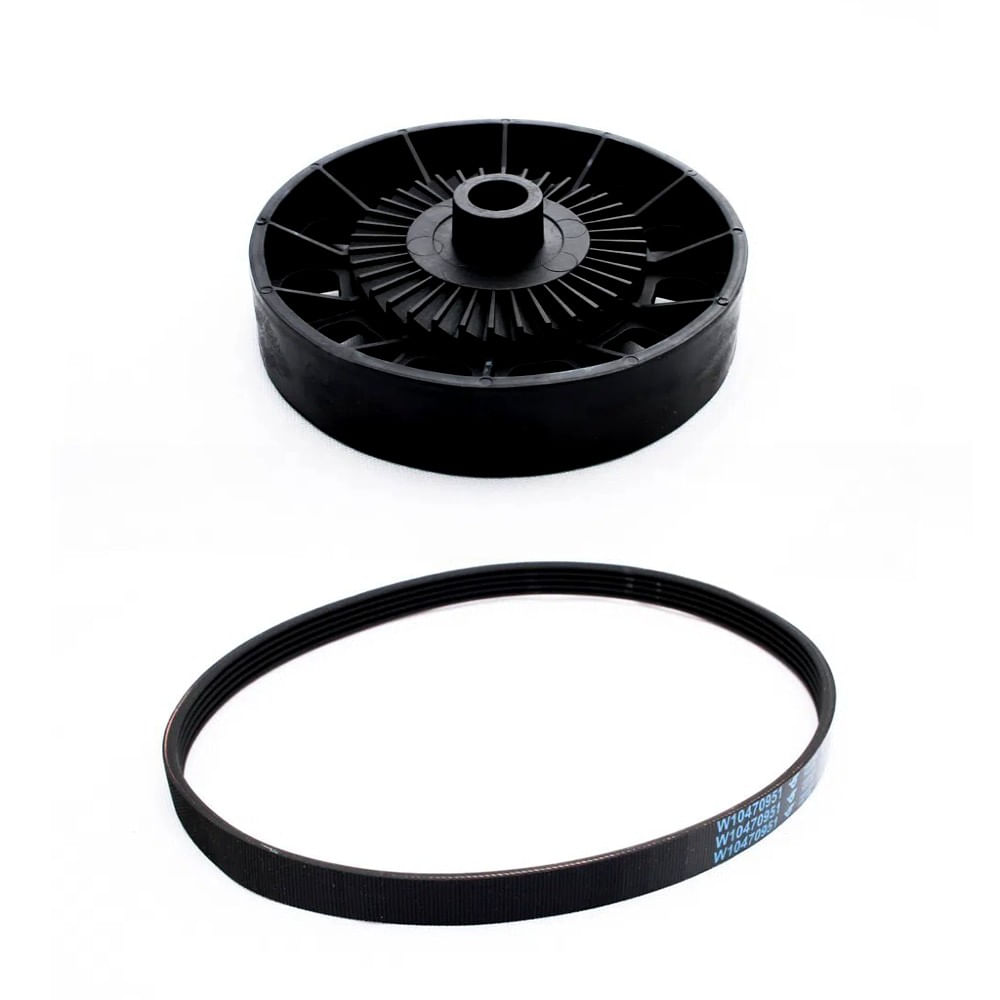 Kit Polia Poli V E Correia Para Máquina De Lavar - Cj-W10606115_2 Cj-W10606115_2