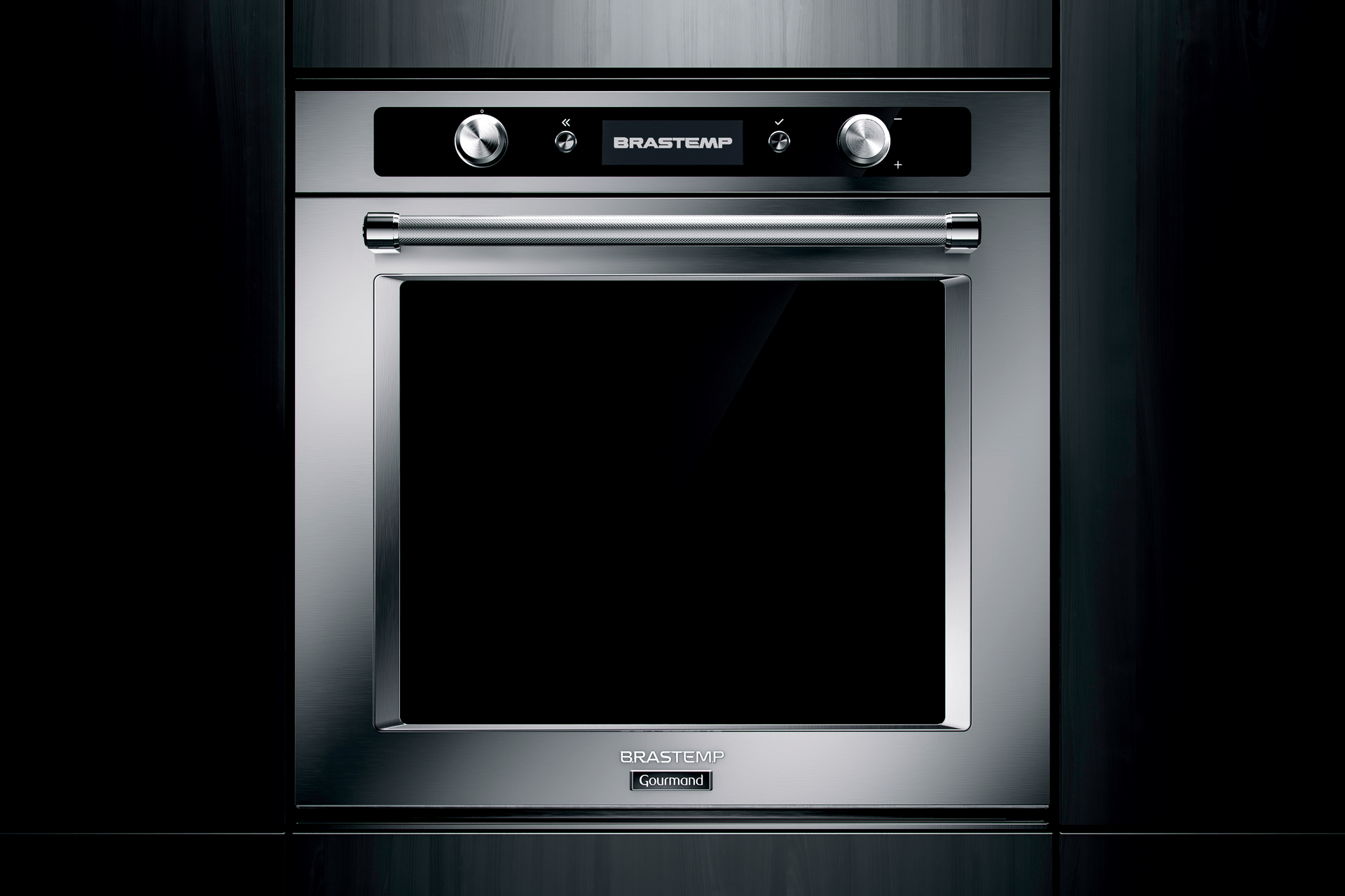 Forno de Embutir Elétrico Brastemp Gourmand 73 Litros Inox com Função Convecção e Meat Control - Boc60br 220v