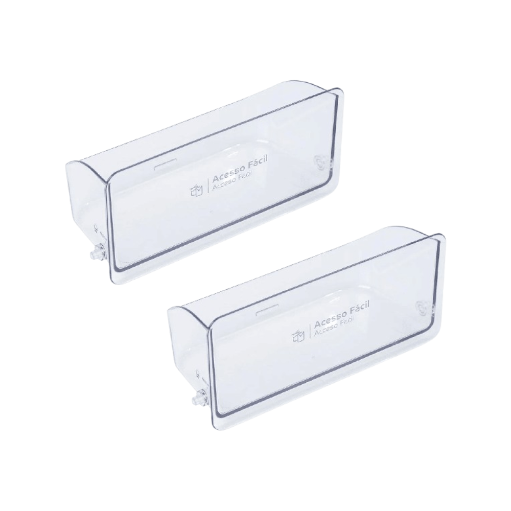 Combo 2 Prateleiras Twin Box Tampografada (C+F) Para Refrigerador - Cj_W11375506_2 Cj_W11375506_2