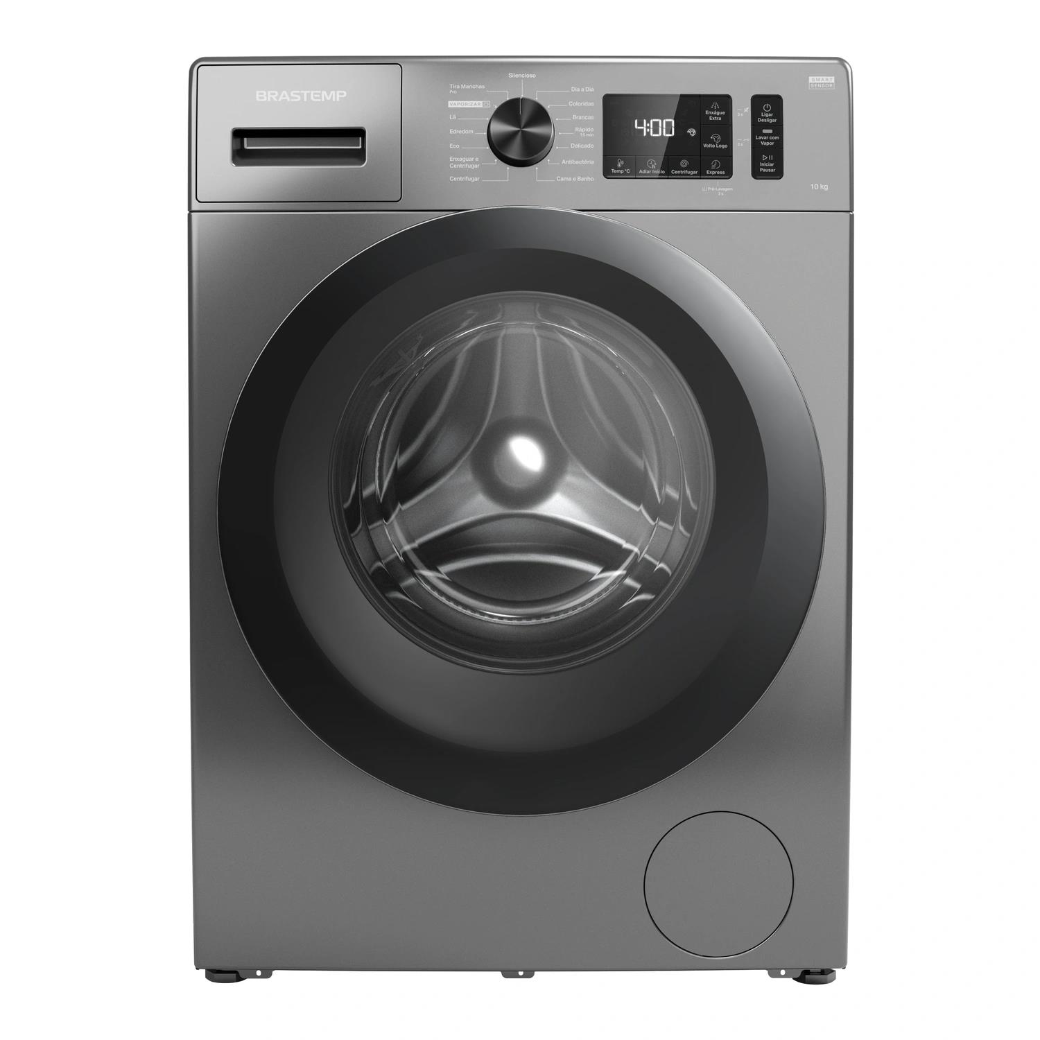 Lavadora Brastemp 10Kg Titanium Com Smart Sensor, Tira Manchas Pro E Motor Inverter - Bnf10as 220V