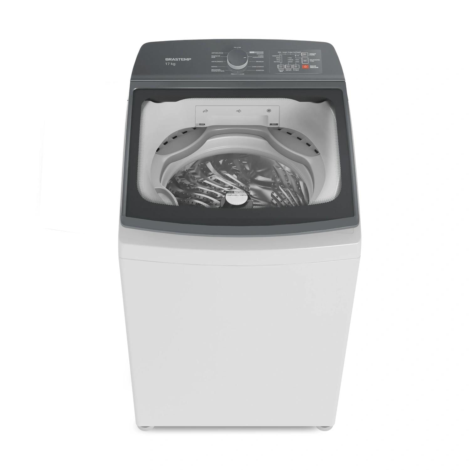 Máquina de Lavar Brastemp 17Kg Branca com Ciclo Tira Manchas Advanced e Ciclo Antibolinha - Bwk17ab 110v