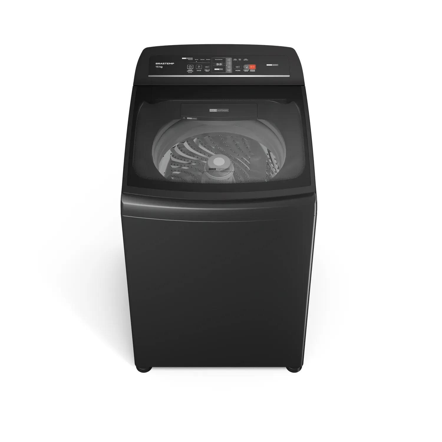 Máquina de Lavar Brastemp 15Kg Cinza Timer Pro - Bwt15a9 220v