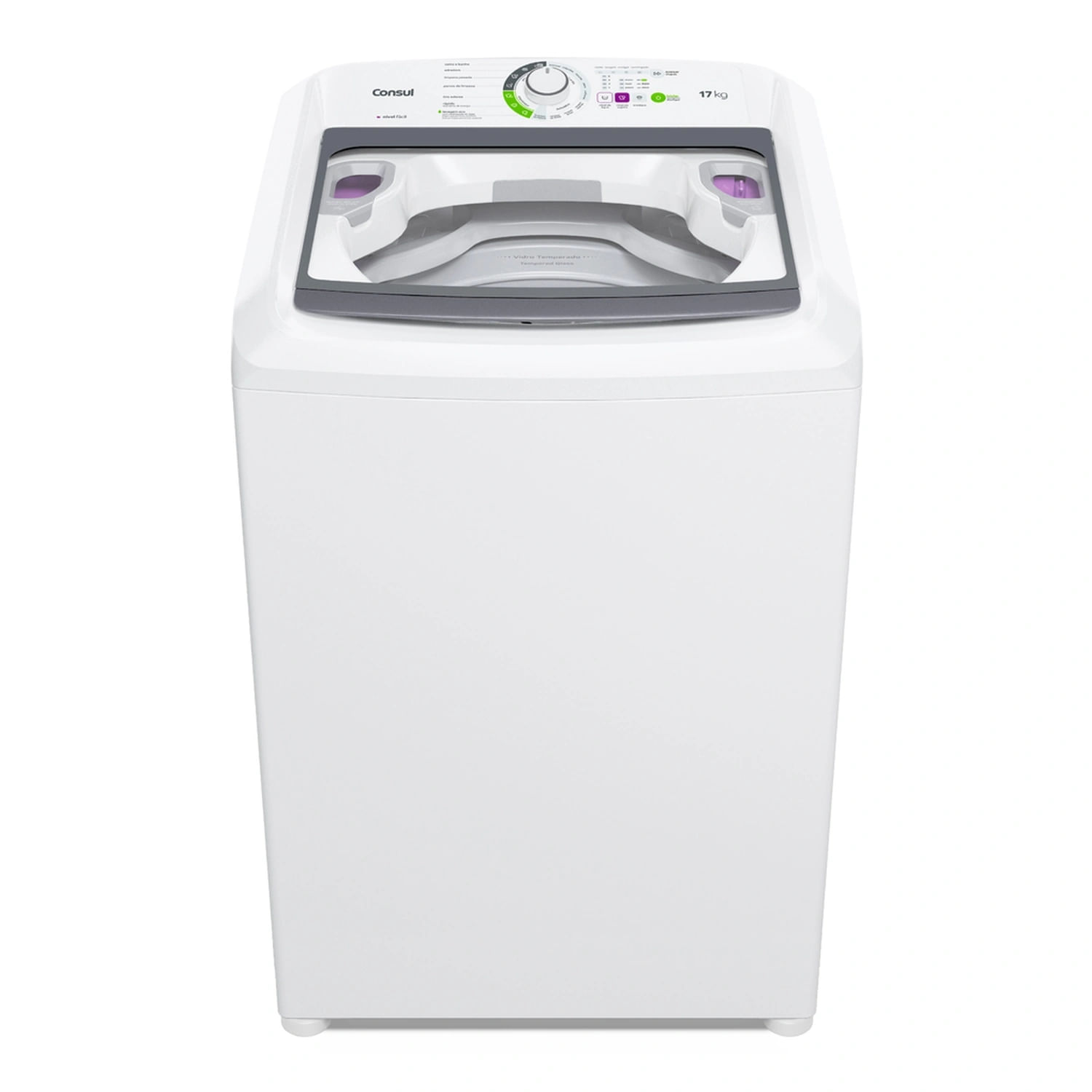 Máquina De Lavar Consul 17Kg Branca Com Lavagem Econômica E Ciclo Edredom - Cwk17ab 220V