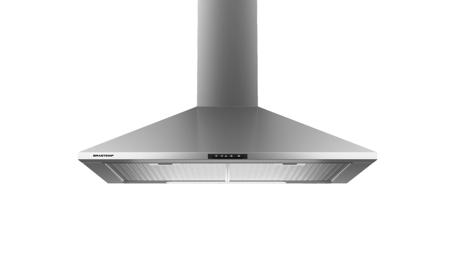 Coifa De Parede Brastemp 60cm Inox Piramidal 4 Bocas Com Duplo Filtro - Bai60br 110V