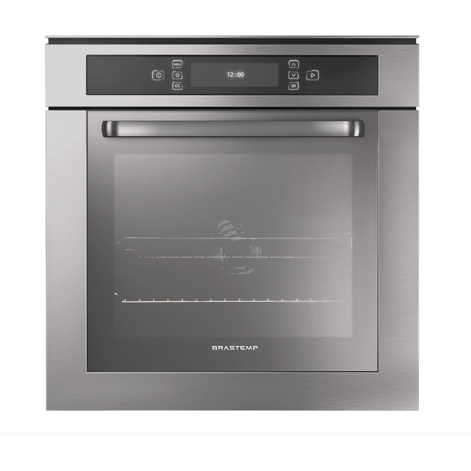 Forno De Embutir Elétrico Brastemp 67 Litros Cor Inox Com Função Ar Forçado E Painel Touch - Bo260ar 220V