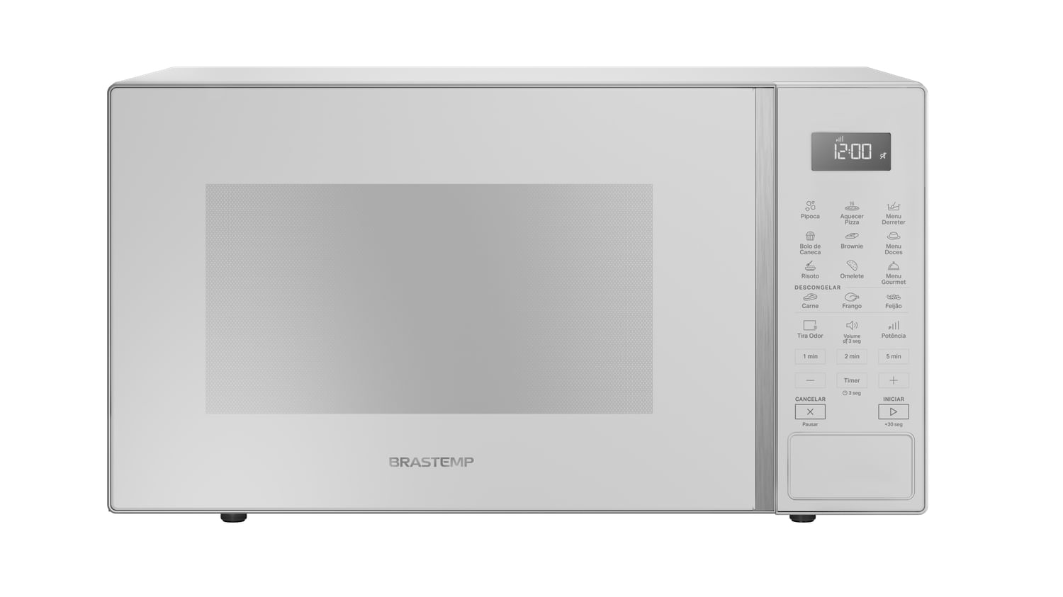 Micro-Ondas Brastemp 32 Litros Branco Com Menu Gourmet - Bms46ab 110V