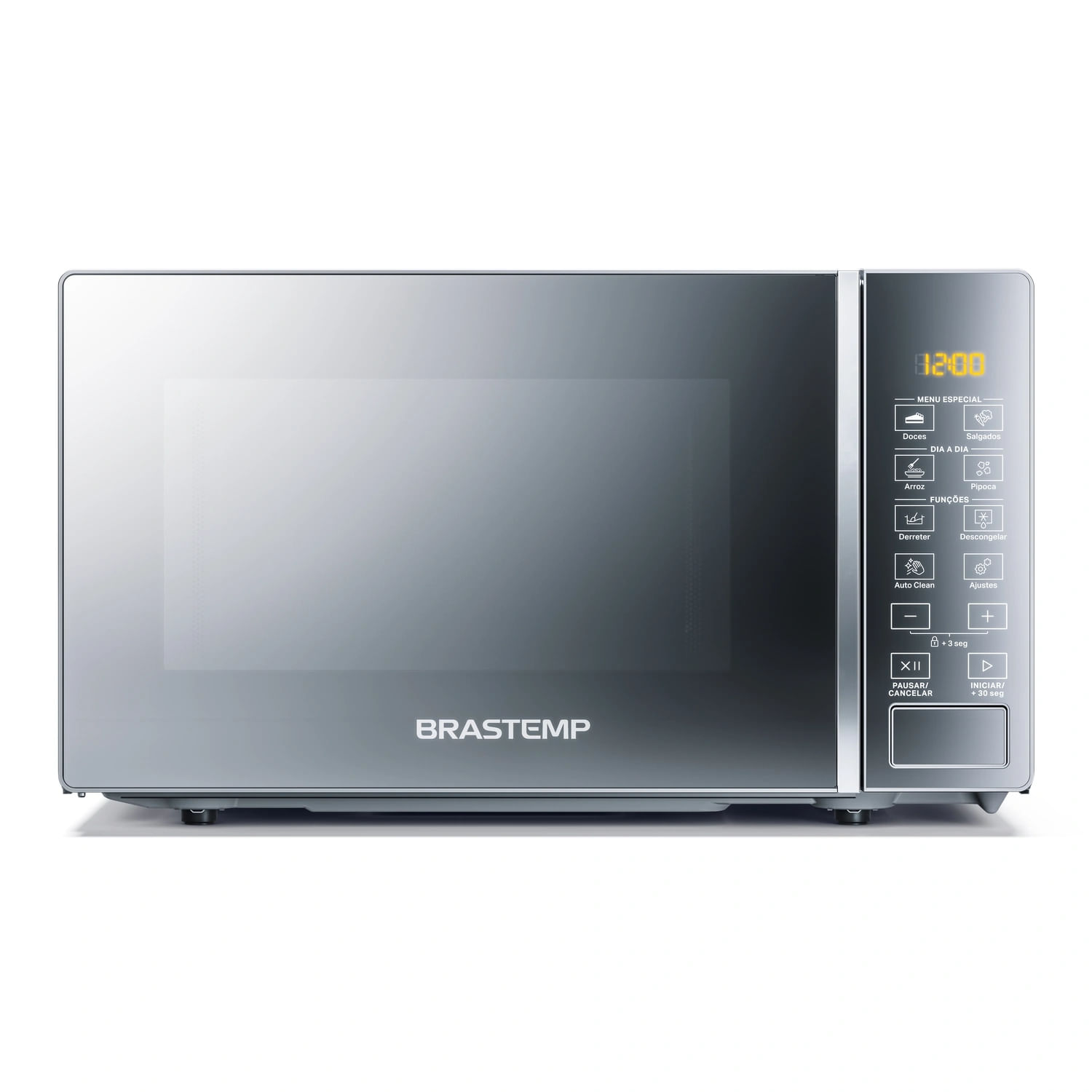 Micro-Ondas Brastemp 20 Litros Cor Inox Espelhado Com Funções Pré-Preparo - Bms20ar 110V
