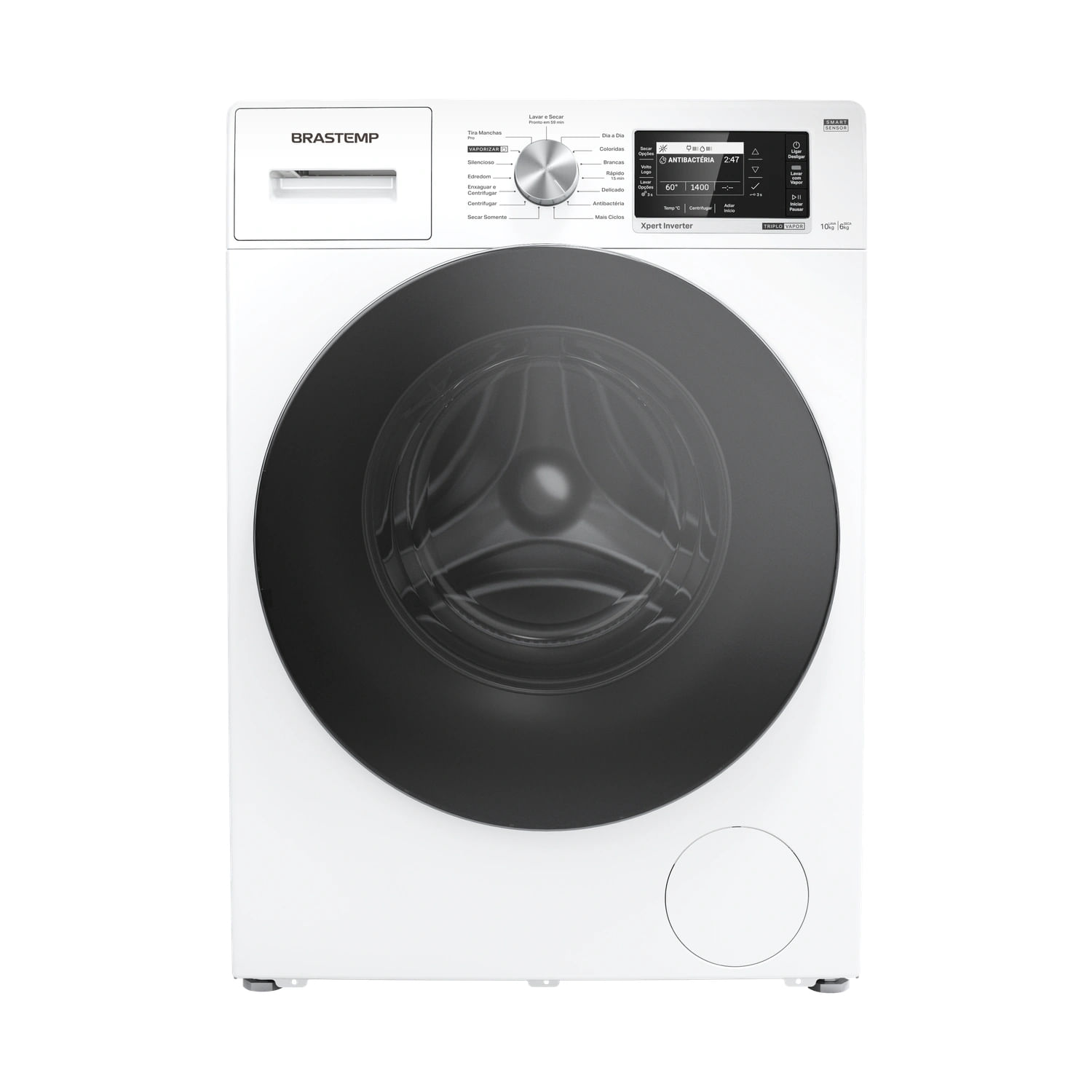 Lava E Seca Brastemp 10Kg/6Kg Branca Com Smart Sensor E Triplo Vapor - Bnc10ab 220V