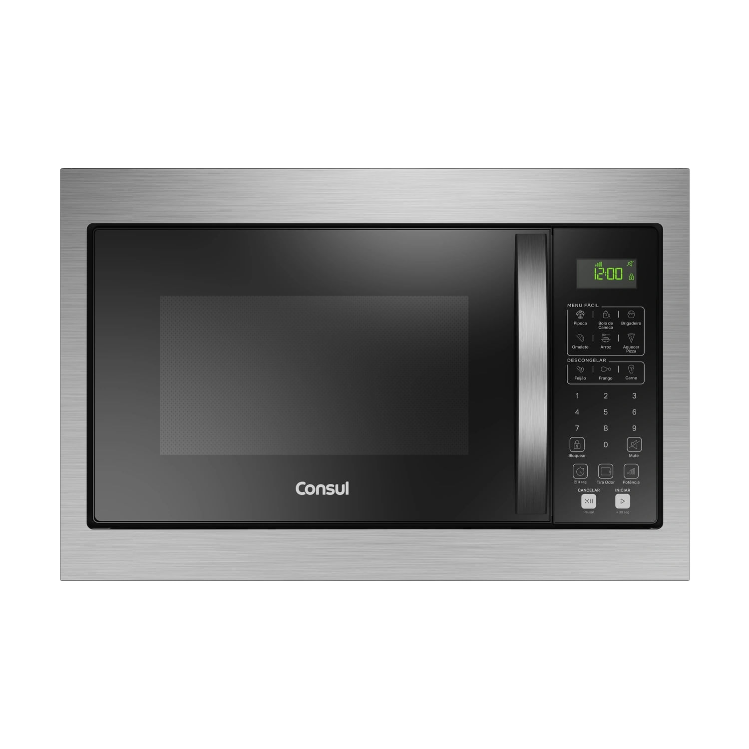 Micro-Ondas Consul De Embutir 32 Litros Preto Com Design Moderno E Menu Fácil - Cm146ae 110V