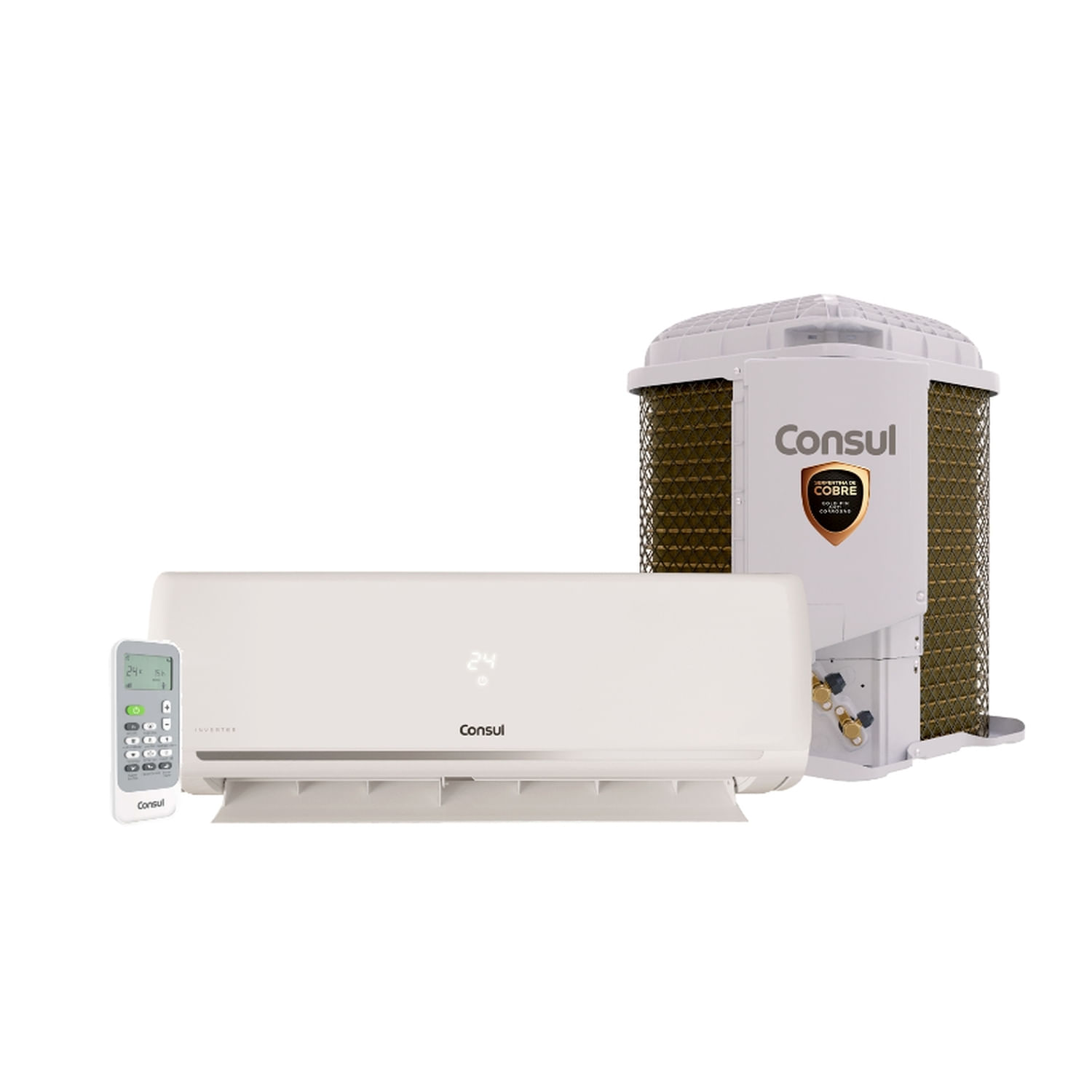 Ar-Condicionado Split Consul Triple Inverter Cobre Quente E Frio 9000 Btus - Cbr09cbxcj Bivolt