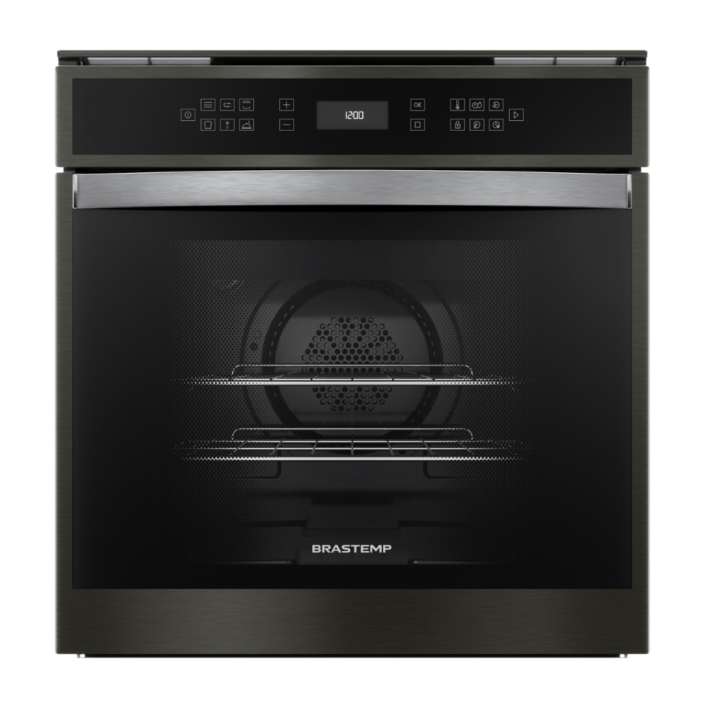 Forno de Embutir Elétrico Brastemp 84l Eclipse Collection com Convecção e Termômetro Meat Control - Bot84ap 220v