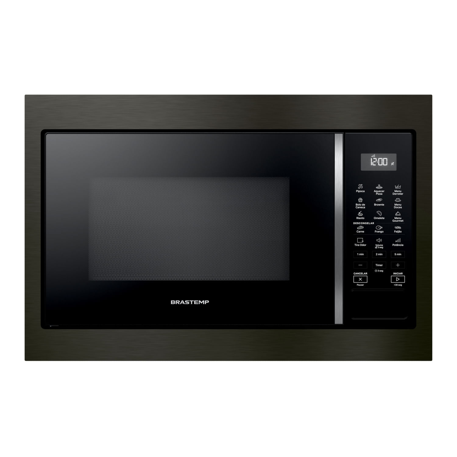 Micro-Ondas De Embutir Brastemp Eclipse Collection 32L 18 Receitas Pré-Programadas E Design Sofisticado - Bm146ap 110V