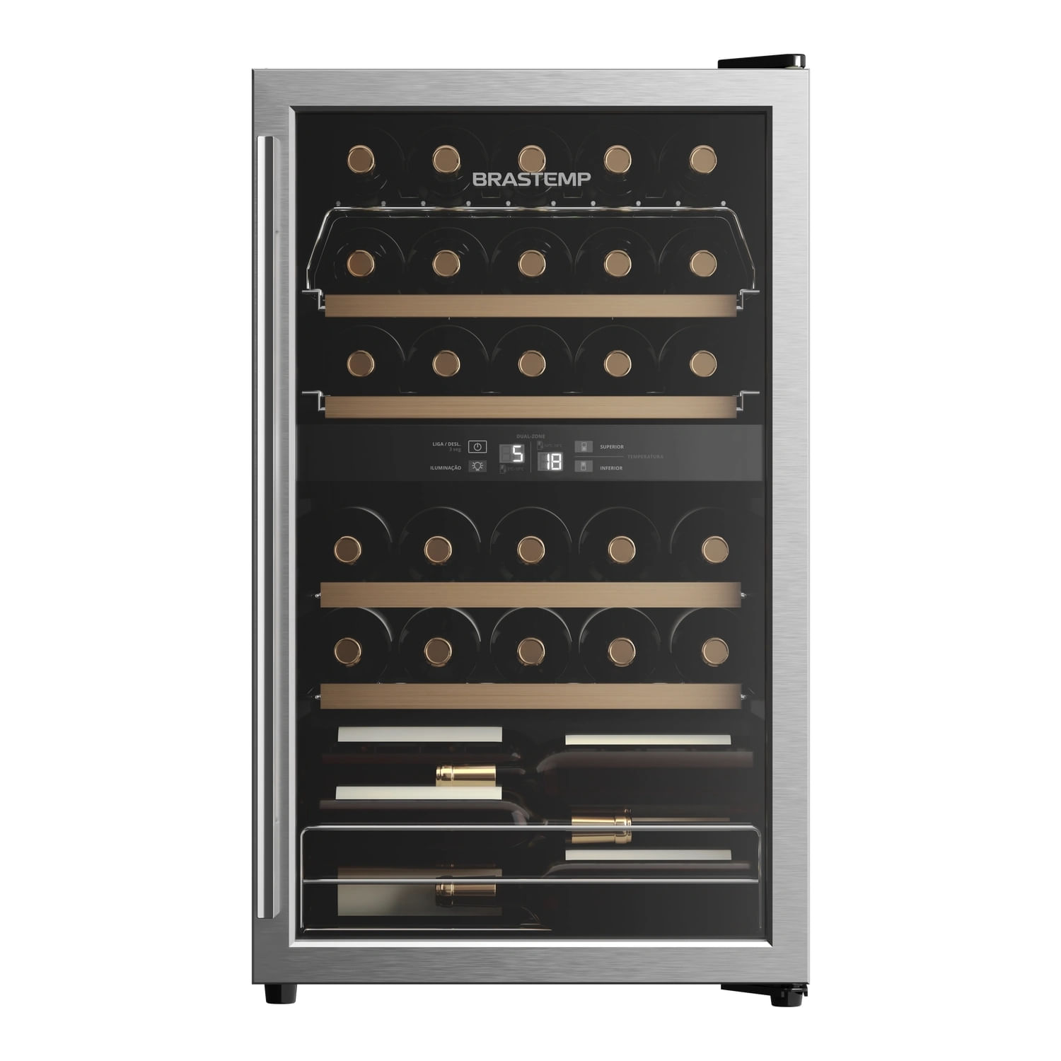 Adega Brastemp Dual Zone 33 Garrafas - Bzb33be 220V