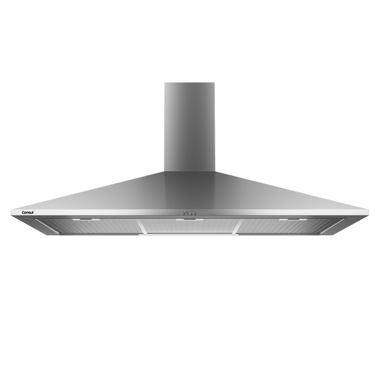 Coifa De Parede Consul 90cm Inox Piramidal 5 E 6 Bocas Com Duplo Filtro - Ca090br 220V