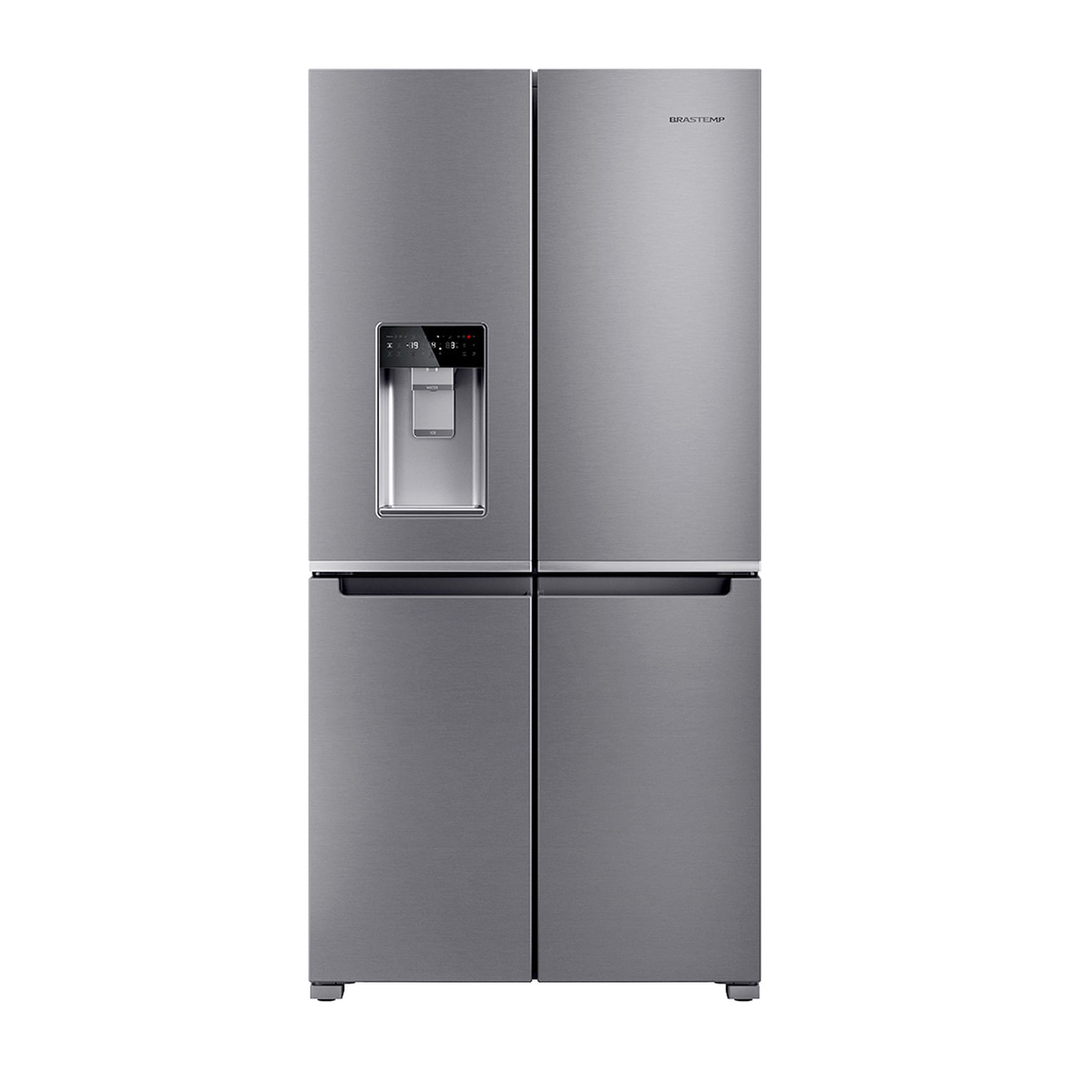 Geladeira Brastemp Inverse 4 Frost Free Inox Com Convertible Space - Bro90mk 110V