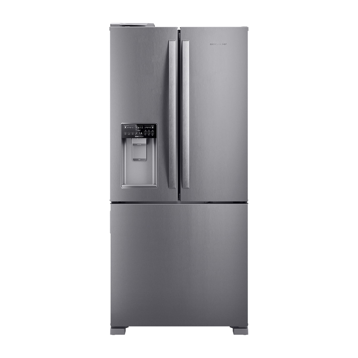 Geladeira Brastemp Frost Free French Door Inox Com Água E Gelo Na Porta - Brh85mk 110V